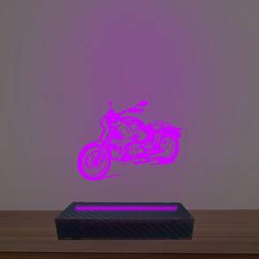 Luminária Led 3d Moto Abajur Luxo