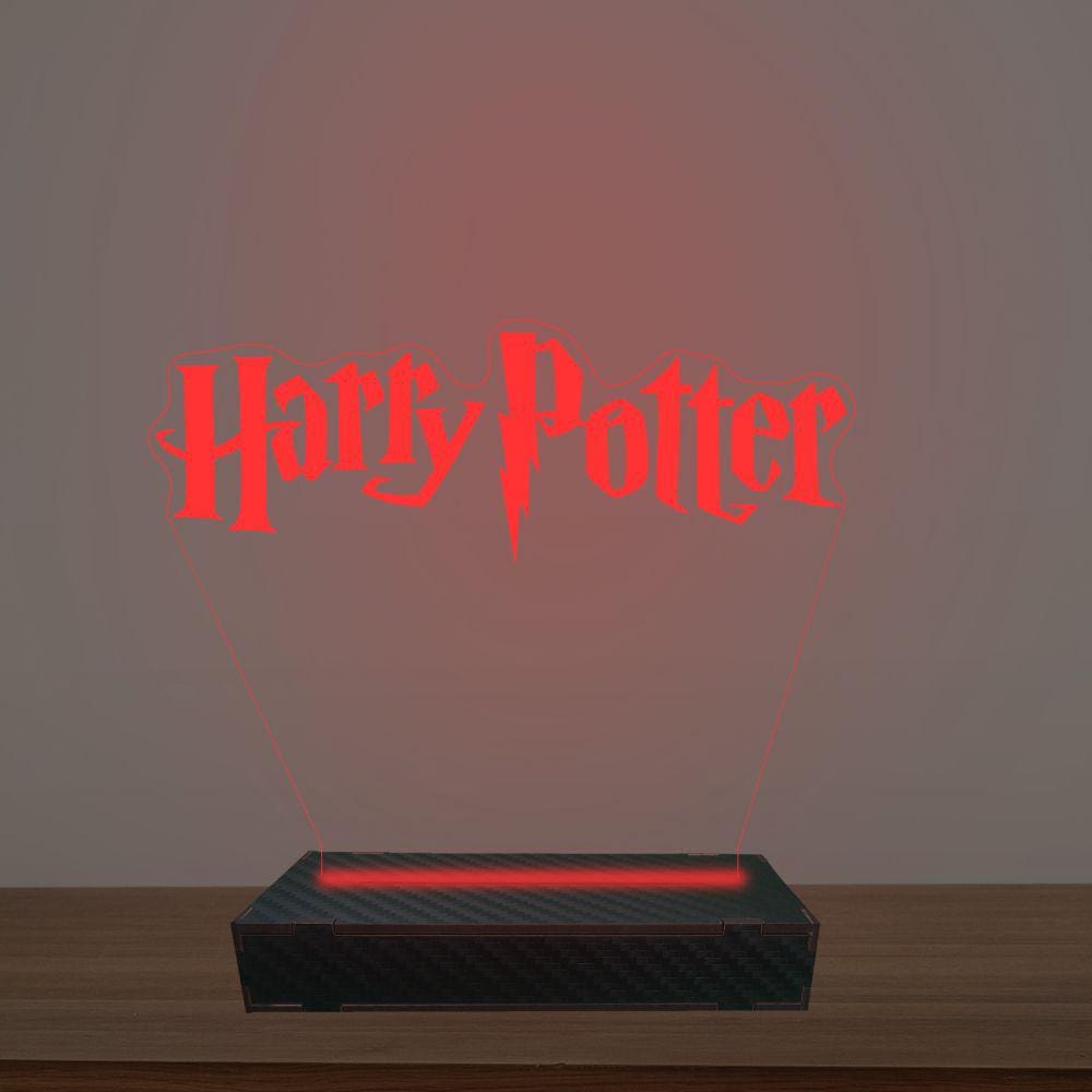 Luminária Led 3d Harry Potter Abajur Luxo