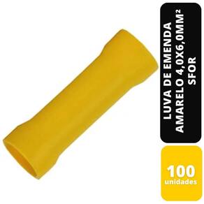 Kit C/100 Luva De Emenda Amarelo 4,0X6,0Mm² Sfor