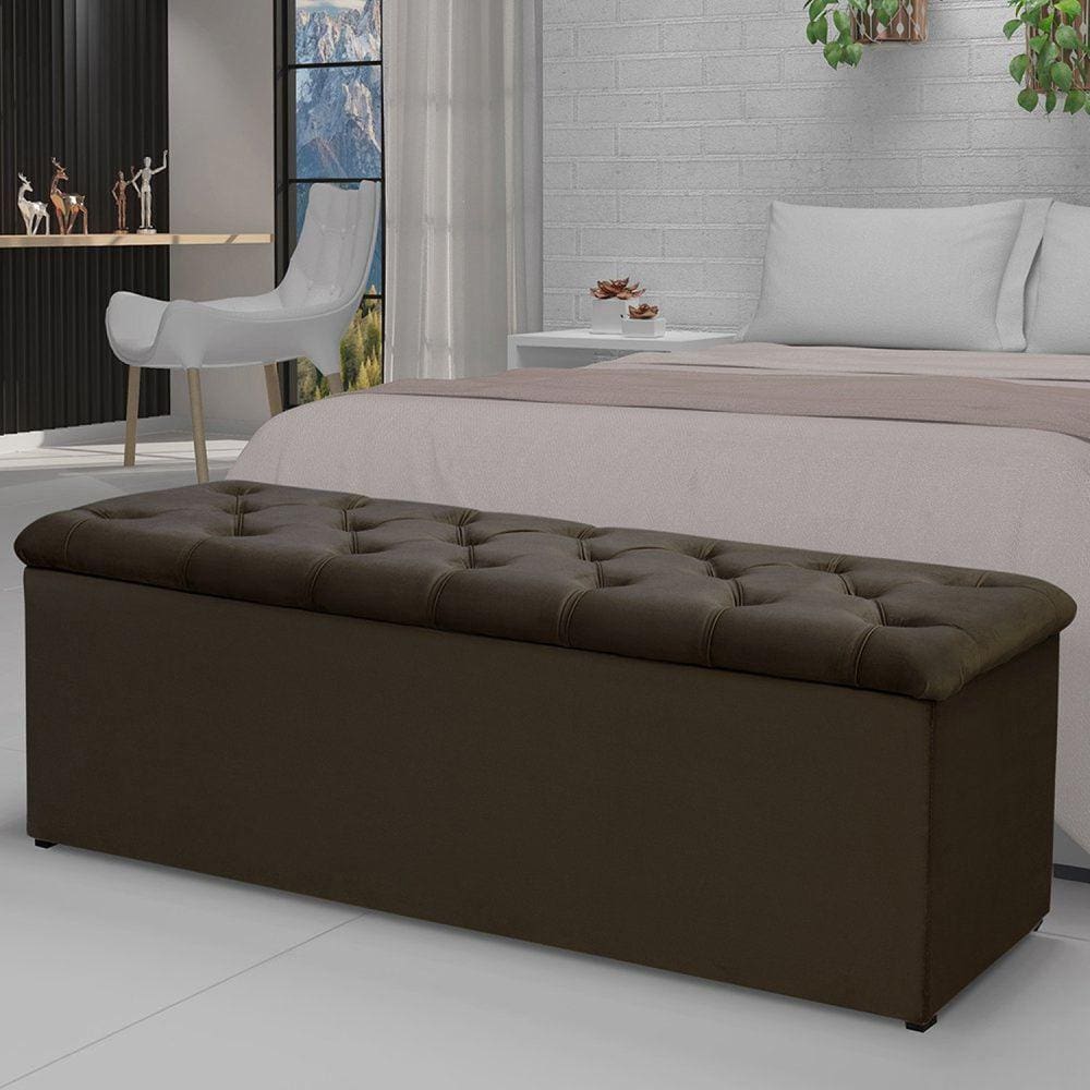 Calçadeira Recamier 160cm Lotus Cacau