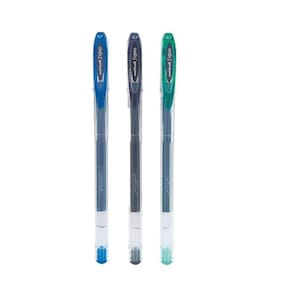 Kit 03 Canetas Gel Uni Ball Signo Neo 0.7mm Ponta Fina Um-120 Escrita Macia Precisa Escolha a Cor