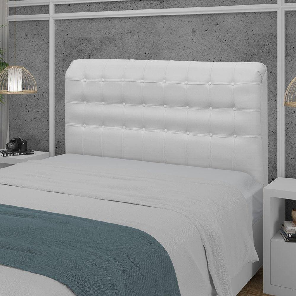 Cabeceira Casal 140cm Dama New Plus Branco