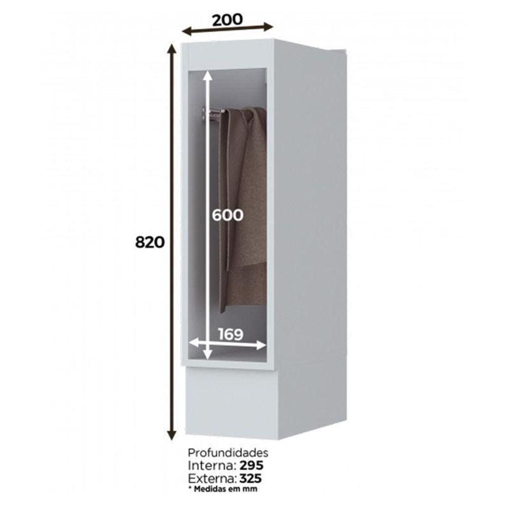 Balcão Porta Toalha 20cm Americana - Móveis Henn