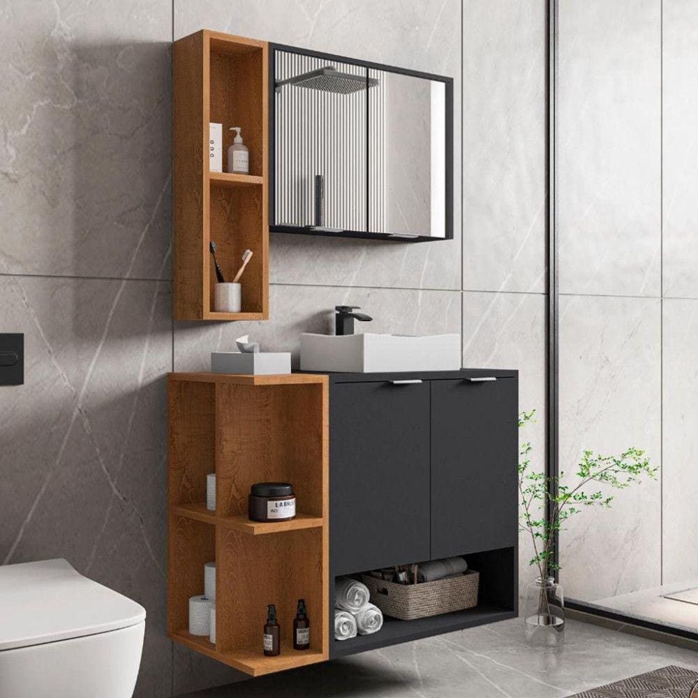 Conjunto para Banheiro com Cuba 4 Portas Ibiza Bechara