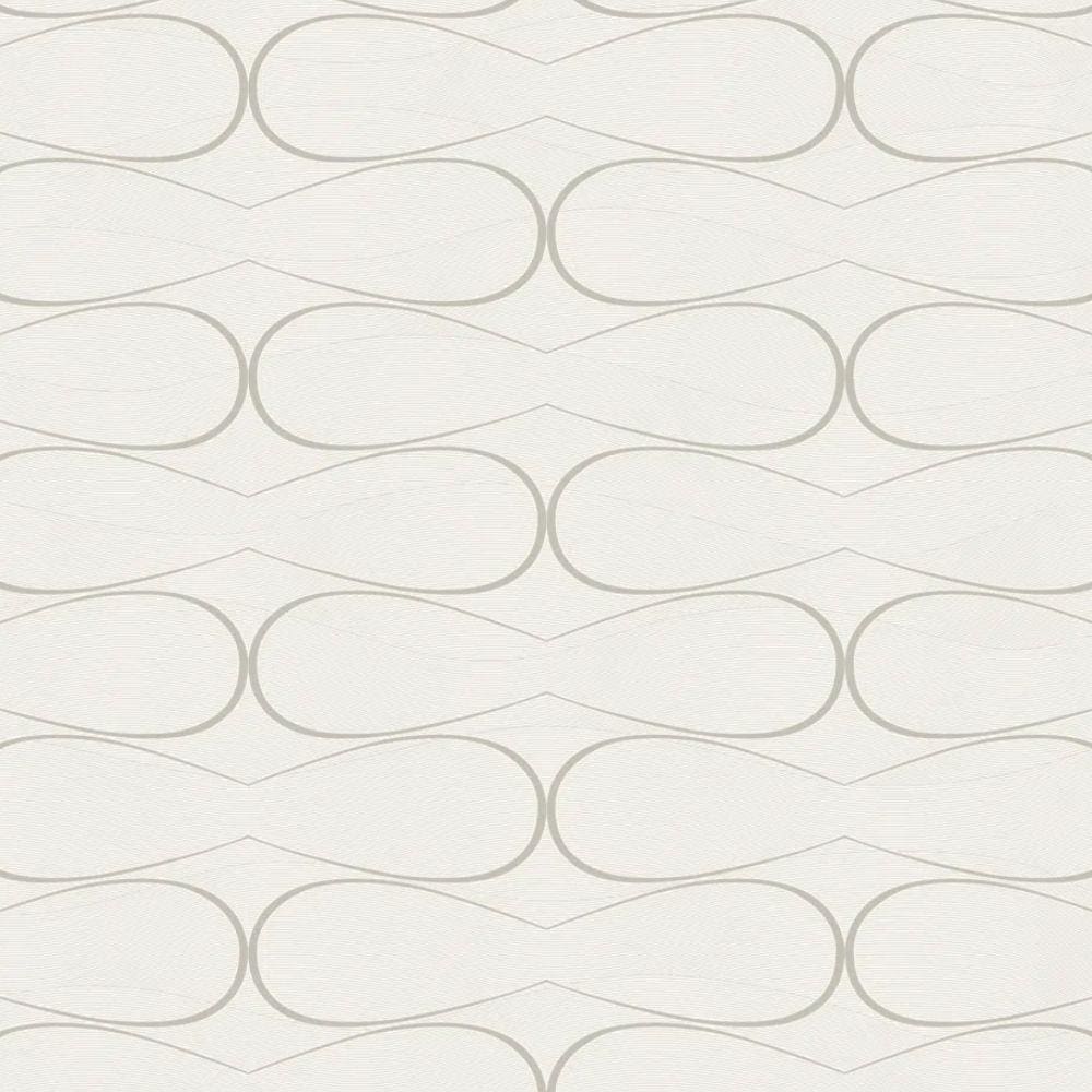 Papel De Parede Geométrico Cinza Ess1015 - 10m X 0.53m