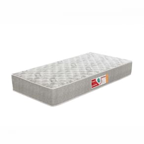 Colchão Solteiro Turquesa D33 078X188X14 Cinza e Branco Prorelax