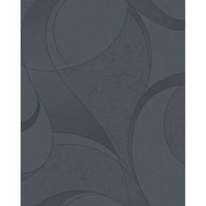 Papel de Parede Maison Geométrico Preto | 10m x 0.53m