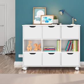 Nicho Organizador com 6 Gavetas Qmovi Branco