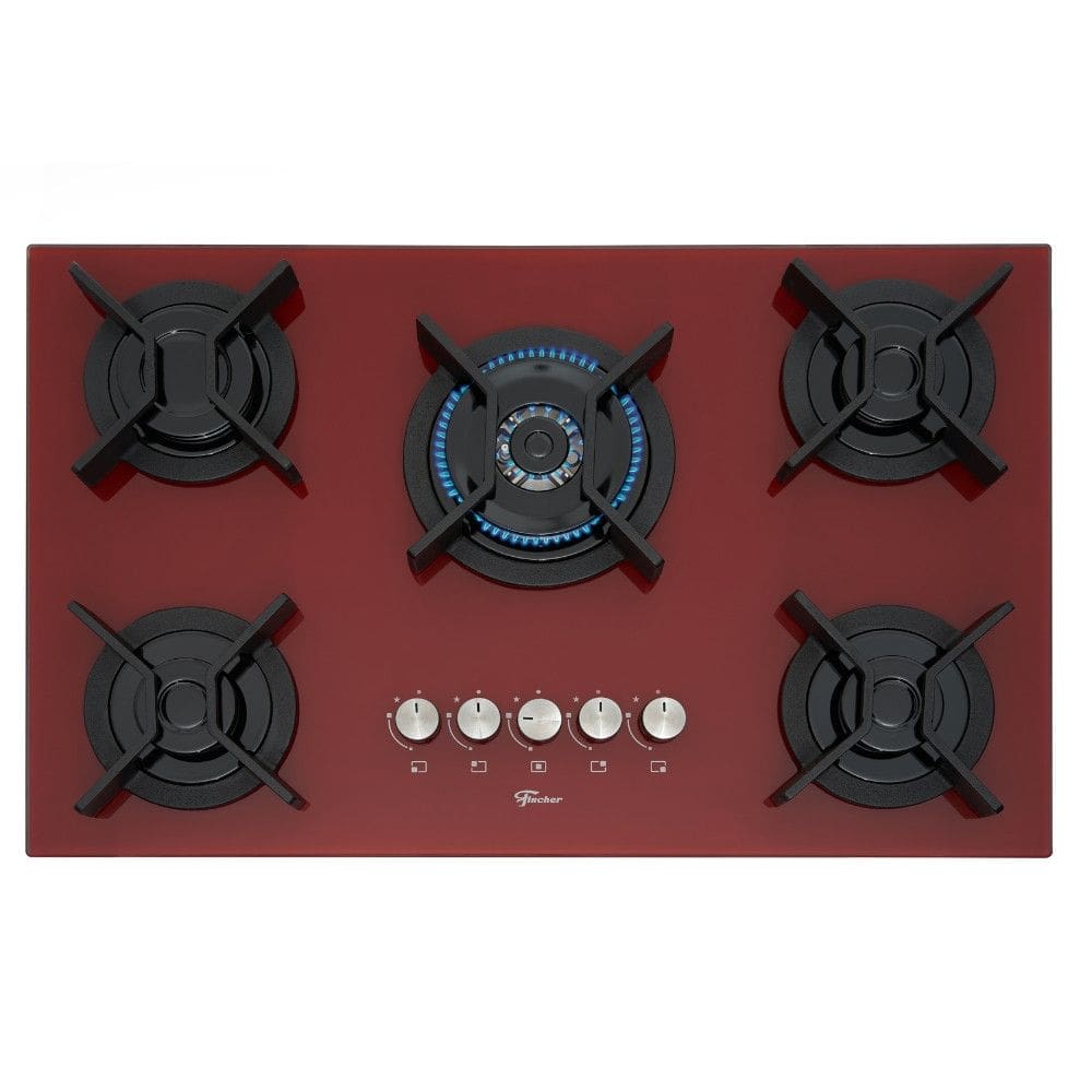 Cooktop 5 Bocas Fischer TC Infinity Mesa Vidro
