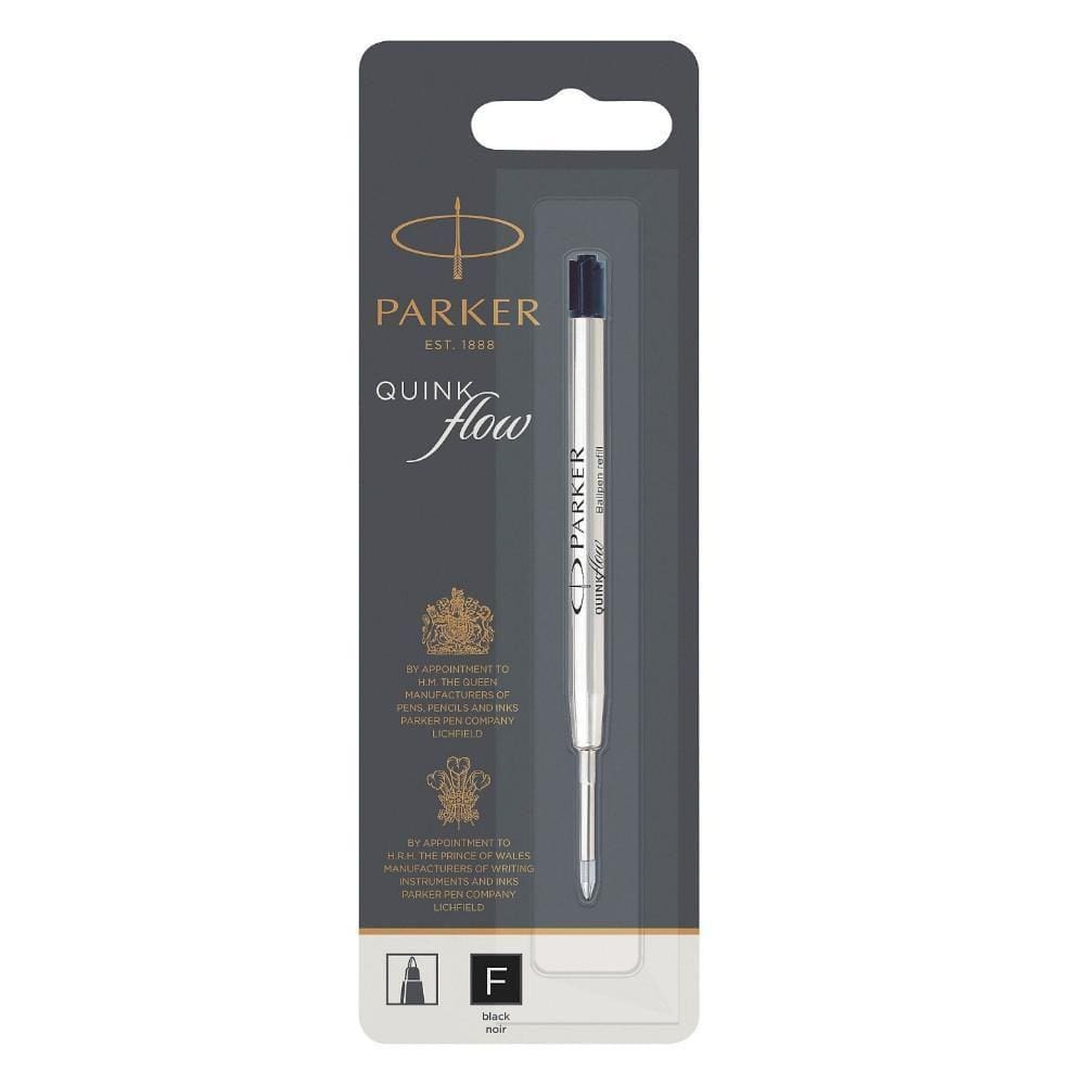 Refil Carga Esferográfica Parker Quink Flow Fina Preto