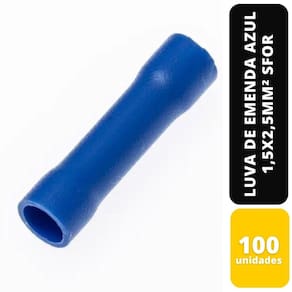 Kit C/100 Luva De Emenda Azul 1,5X2,5Mm² Sfor