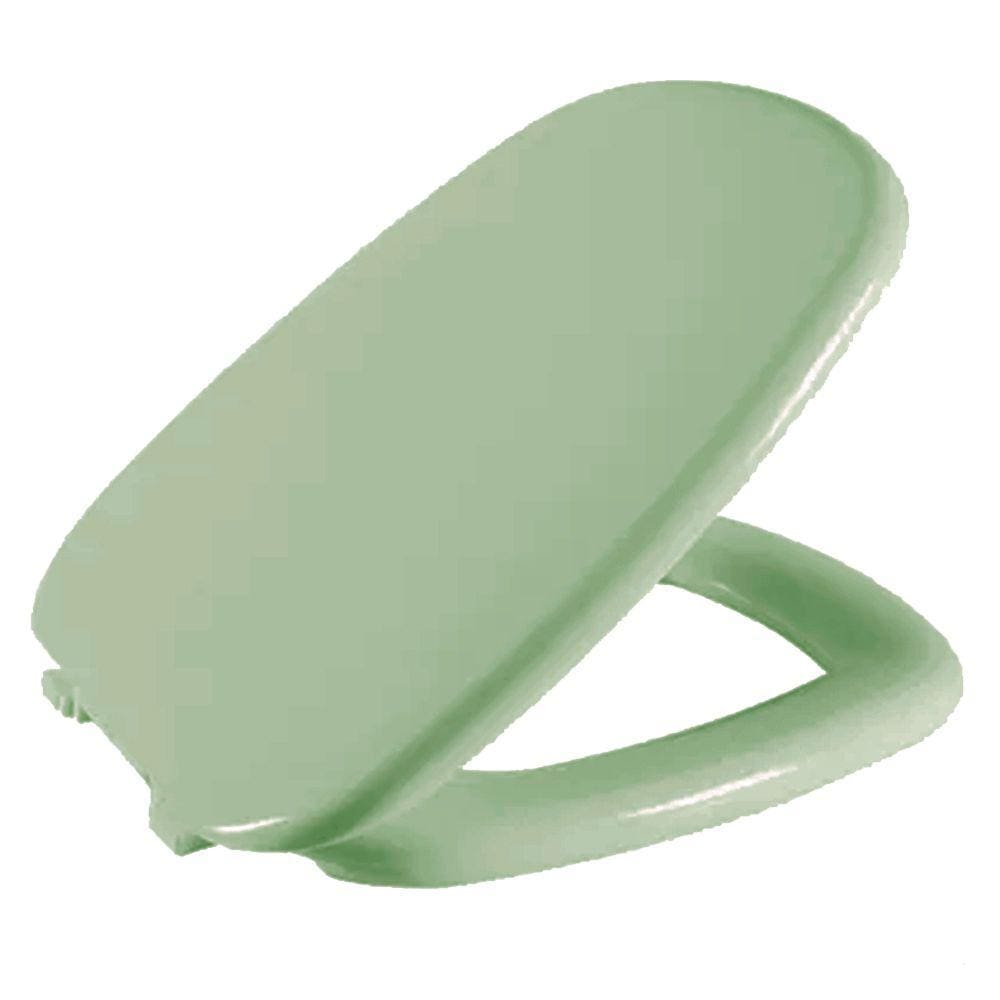 Assento Sanitário Amarilis Verde Claro Tampa para Vaso Fiori Almofadado