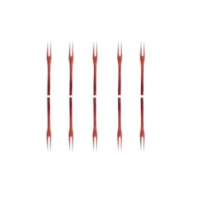 Kit 50 Peças Garfo Petisco Pequeno De Pau Madeira 16 Cm