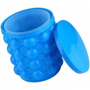 Mini Balde Gelo Silicone Magic Ice Portátil Maleável
