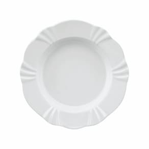 Jogo De Pratos Fundos Em Porcelana Soleil Com 6 Peças 24cm Oxford White