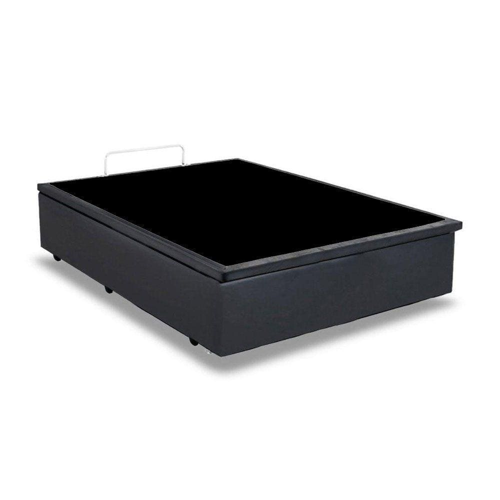 Base Box Baú Casal Sintético Cinza - 39x138x188 Lord