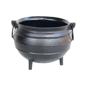 Panelão Caldeirão Bruxa Tripé Ferro Fundido Preto 60l 50cm