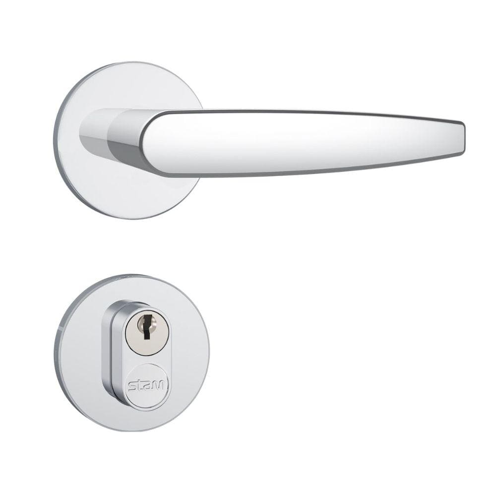 Fechadura 803/33 Roseta Inox G Stam
