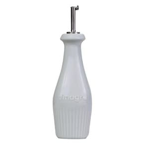 Vinagreiro Em Porcelana Assar E Servir 7x25cm Germer Branco