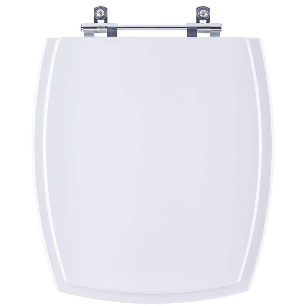 Assento Sanitário Acrílico Anturius Branco para vaso Luzarte