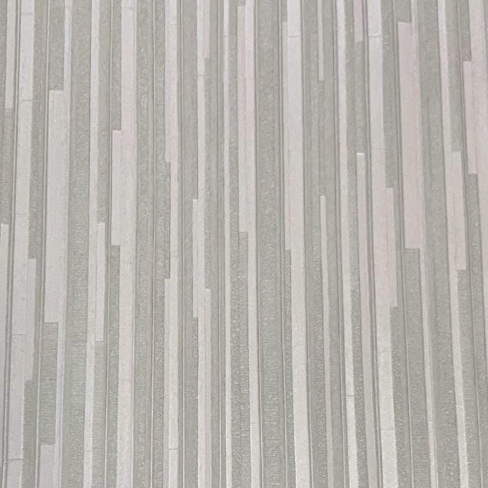 Papel De Parede Santorini Listrado Cinza - 10m X 0.53m