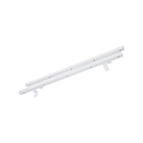 Jogo De Varal Fixo 60 Cm Para Teto Ou Parede Branco - Cor: Branco