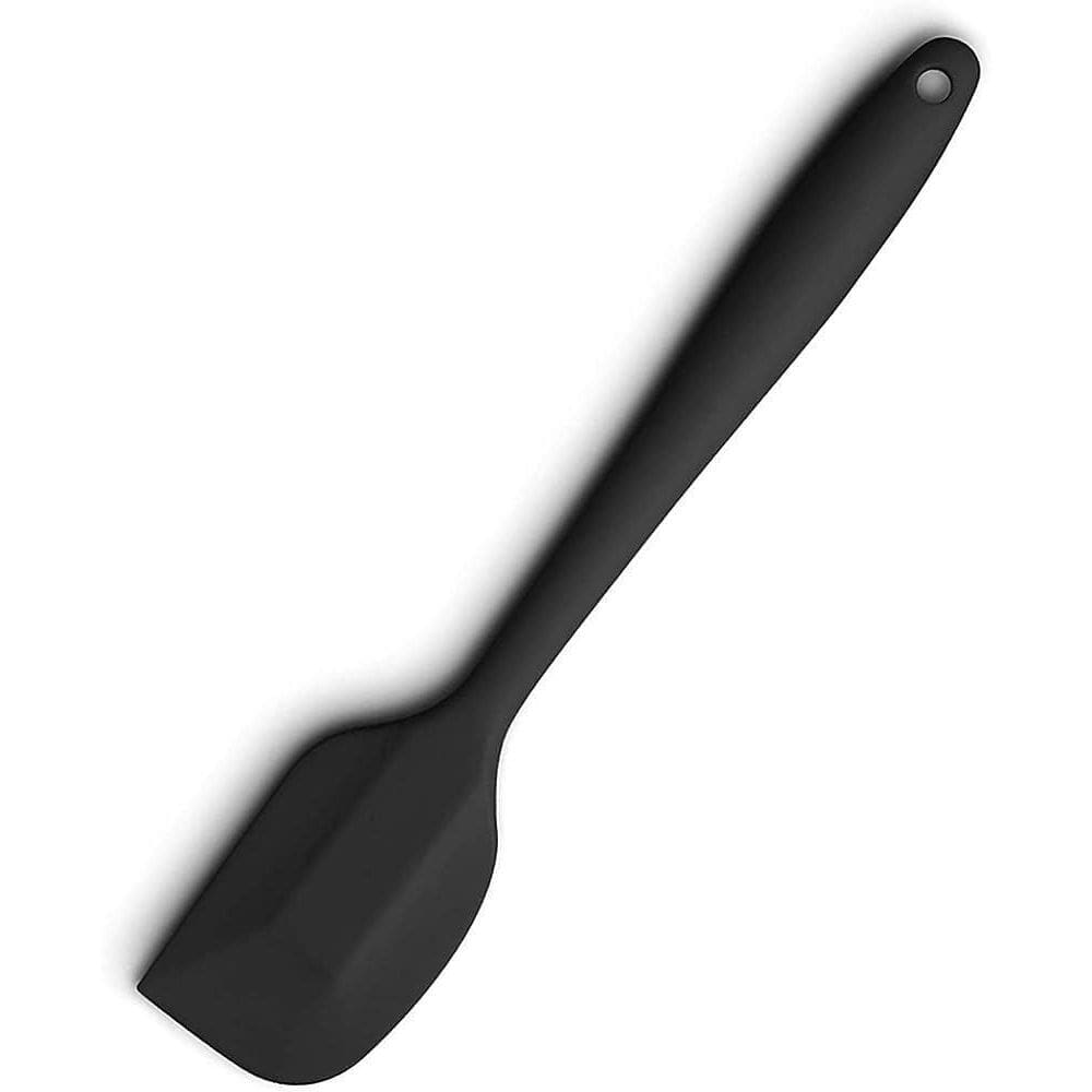 Espátula De Silicone Curva Pequena 21Cm Preta Reforçada
