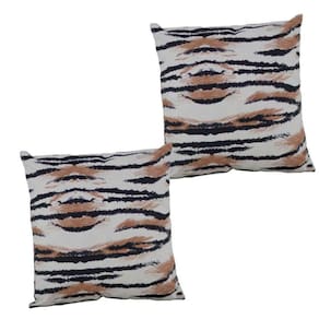 2 Almofadas Cheias Sofa Sala Impermeável Decorativa Antimofo Trama