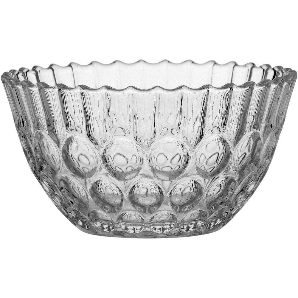 Saladeira 6X13X13Cm 450Ml Vidro Transp 6Pç