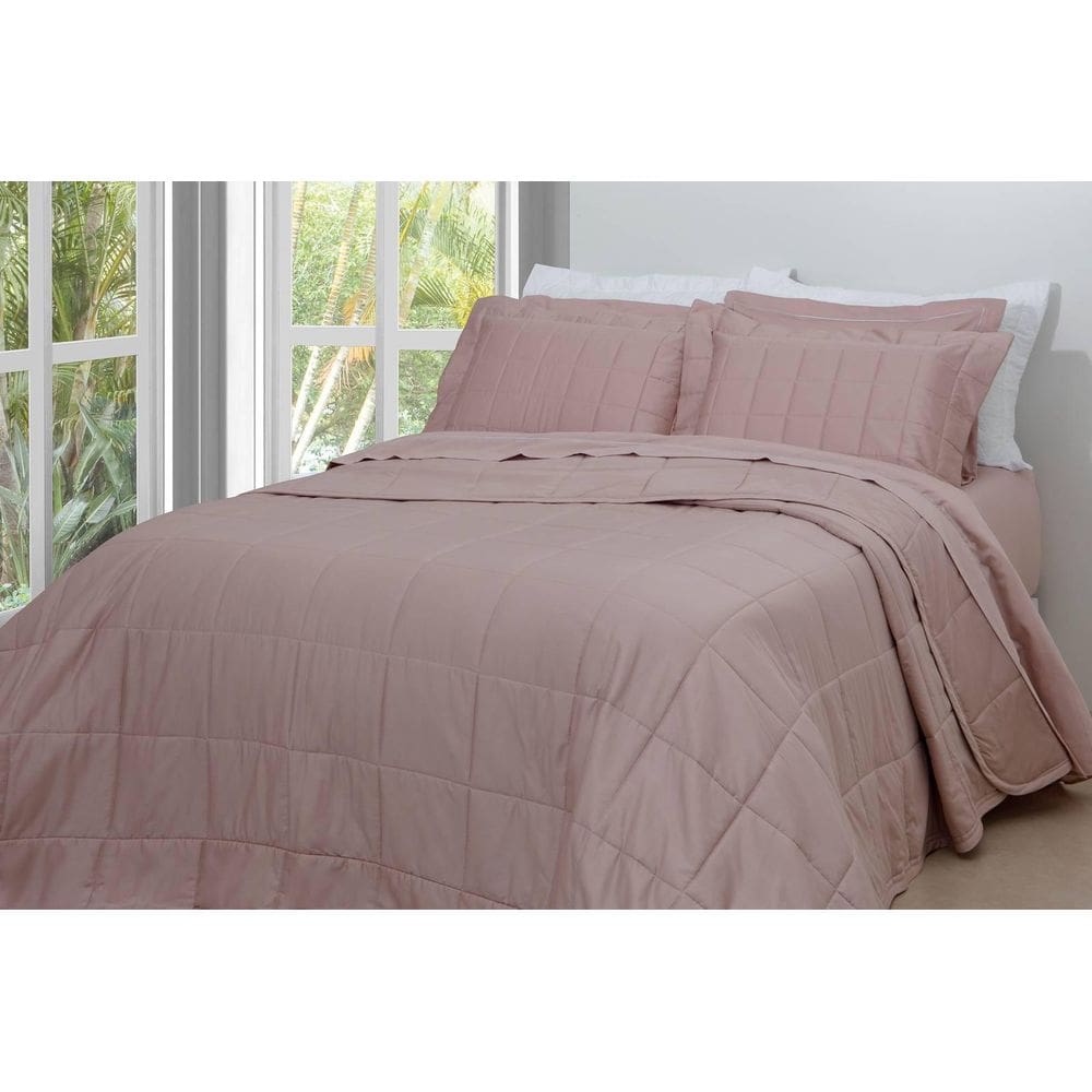 Cobreleito 300 Fios Satinée Square Inrose Casal