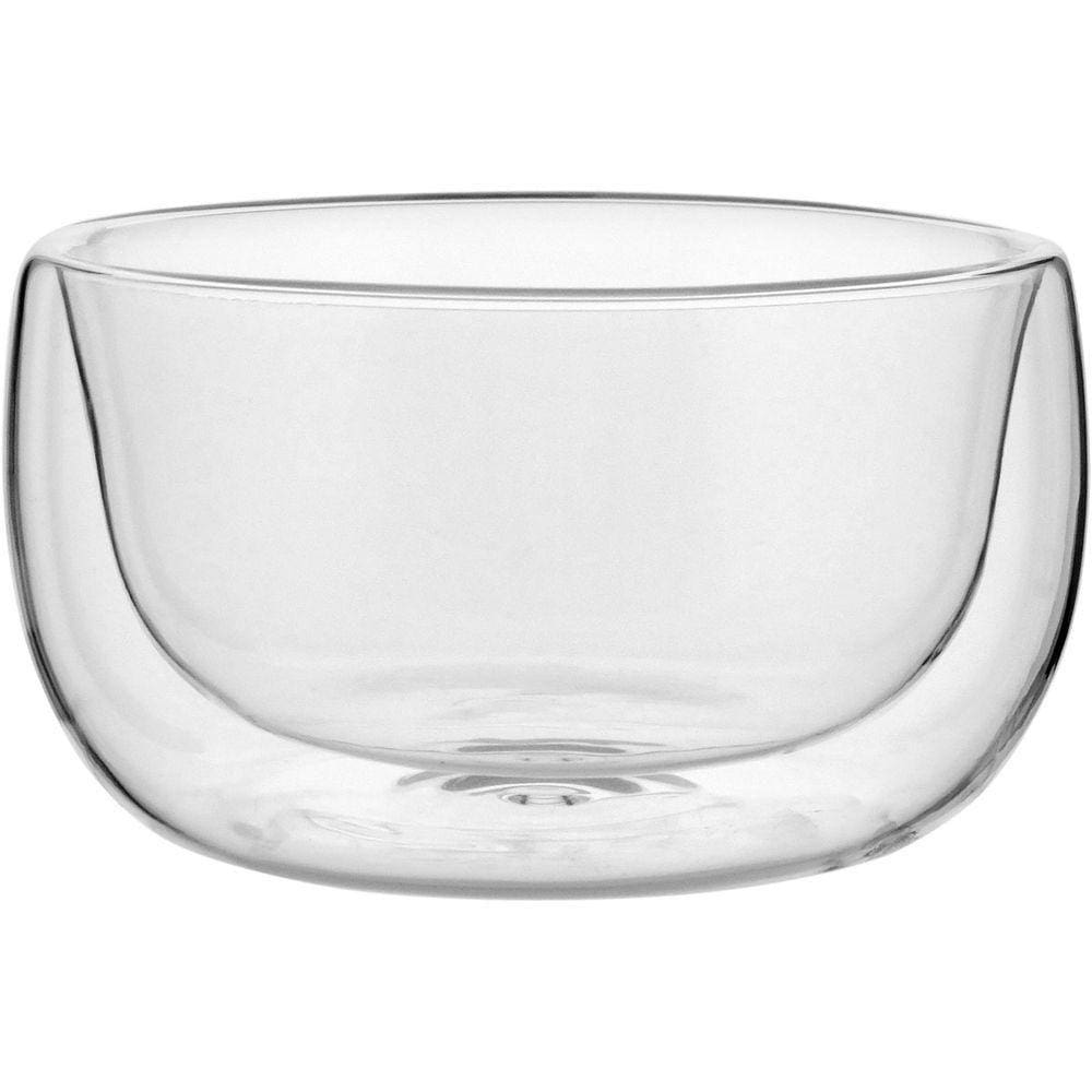 Saladeira 6X11X11Cm 250Ml Borosilicato Transp Parede Dupla