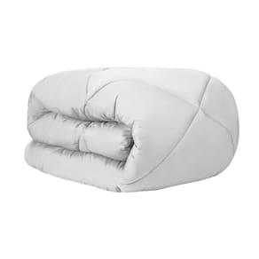 Edredom Naturalle Queen 300 Fios Acetinado Liso Branco