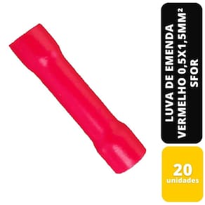 Kit C/20 Luva De Emenda Vermelho 0,5X1,5Mm² Sfor