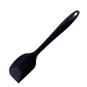 Espátula De Silicone Curva Grande 28Cm Preta Reforçada