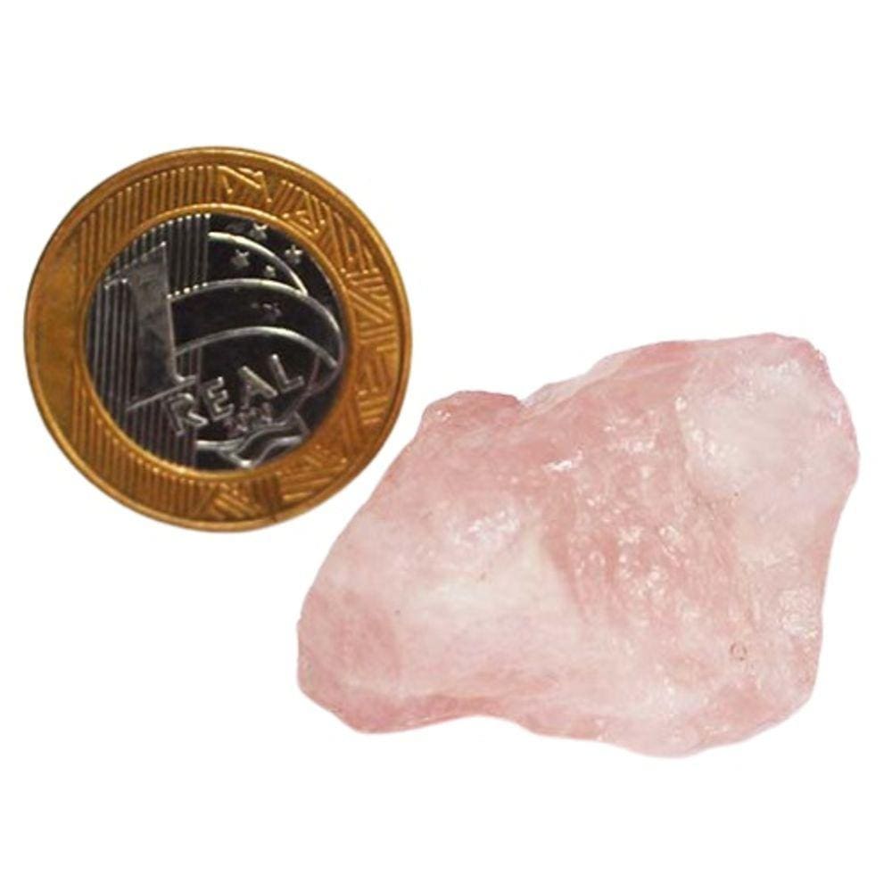 Quartzo Rosa Extra 25 a 35mm Média 20g Pedra Bruta Classe AA