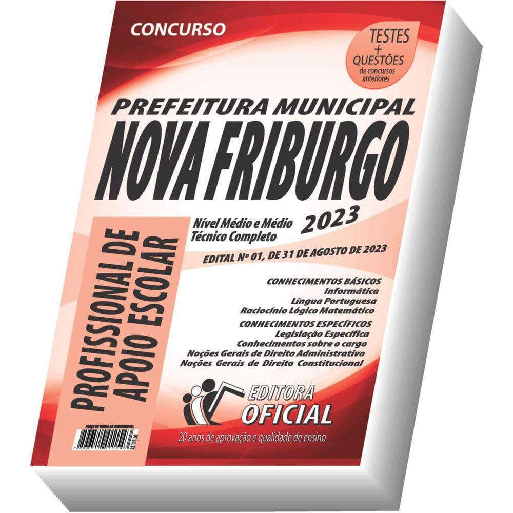 Apostila Prefeitura de Nova Friburgo - RJ - Profissional de Apoio Escolar na Educação Inclusiva