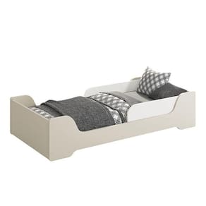 Cama Evolutiva Zaki com Proteção Lateral Lisa e Colchão D33 - Reller Móveis