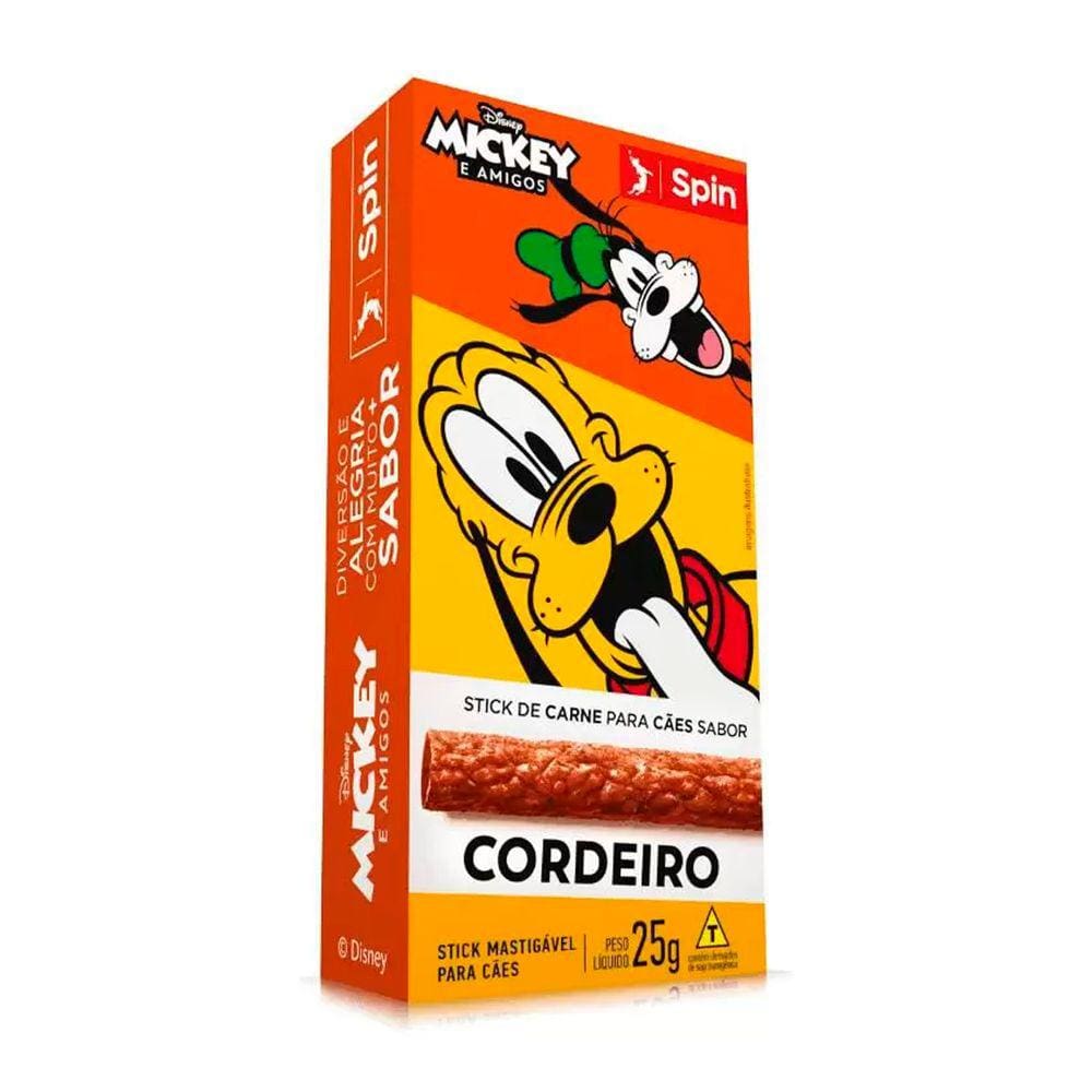 Petisco para Cães Mickey Spin Pet Cordeiro 25g