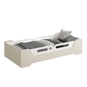 Cama Evolutiva Zaki, 2 Kits Proteção Lateral Usinada e Colchão D20 - Reller Móveis