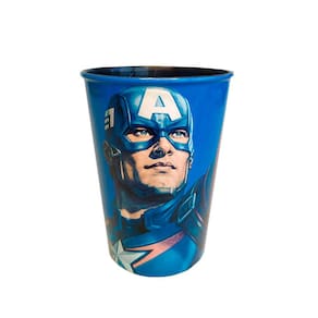 Copo Plástico tema Capitão América 320Ml - Plasútil