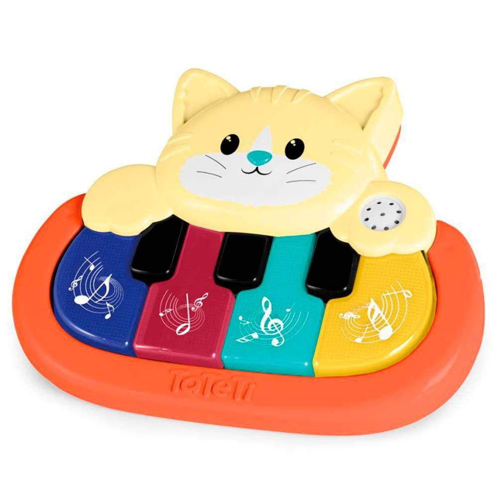 Lote 2 - SCHOENHUT, PIANO INFANTIL COM BANCO - Piano de brincar em madeira  com decoração lisa a castanho. Banco em madeira com assento em forma de  maça, cor-de-rosa. Dim: 50x43x26 cm (