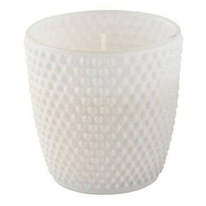 Vela Perfumada Aromática Decorativa Copo De Vidro Poá Branco