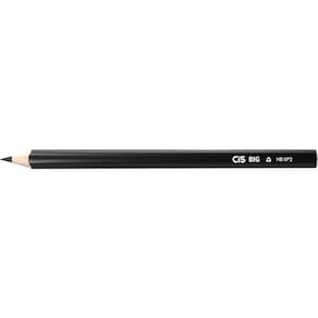 Lápis Preto Jumbo Cis Hb N2 Preto Plastic Big Cx Com 12