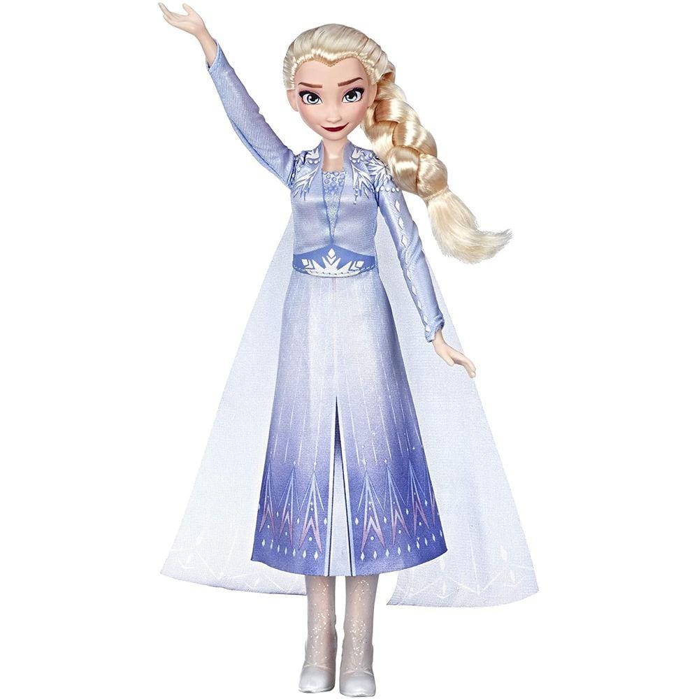 Linda Boneca Frozen Elsa Com Som 24cm Menina Brinquedos