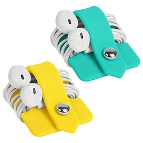 ELFRhino Cord Organizer Earbuds Holder Earphone Wrap Fones de ouvido Organizador Fone de Ouvido Fone de Ouvido Wrap er Cord Manager Conjunto de er de