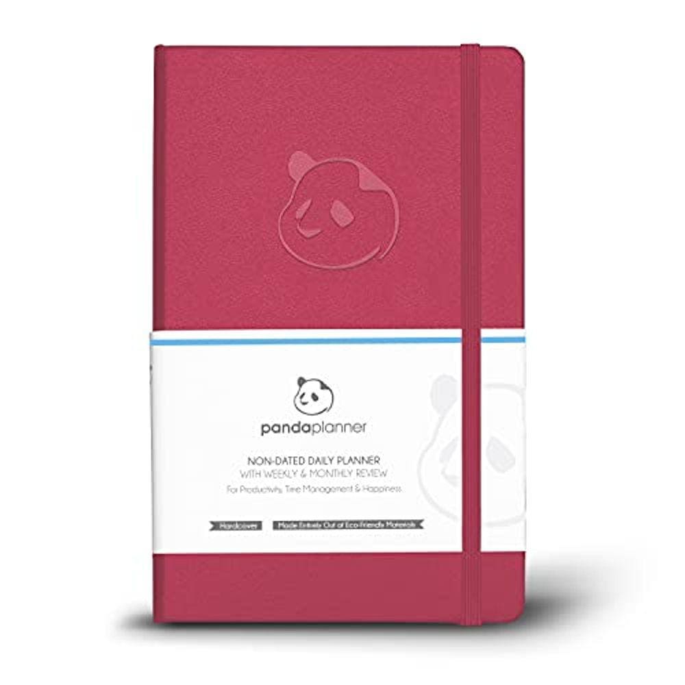 Set Daily Planner 2021-2022 por Panda Planner - Organizer Planner for Goals, Gratitude & Focus - Seções de Agenda Semanal & Mensal - Planejador de 90