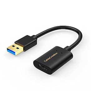 CableCreation USB 3.1 USB C Fêmea para USB Adaptador Masculino 5Gbps USB para USB C Adaptador, USB A para USB C Adaptador USB C Fêmea para Laptops ech