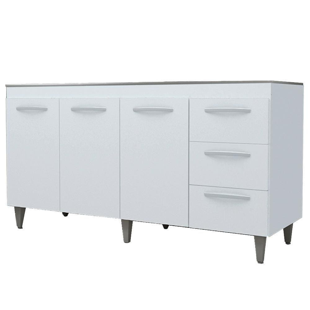 Balcao Sem Tampo Para Pia 160cm 9140 Branco Mobbs Branco