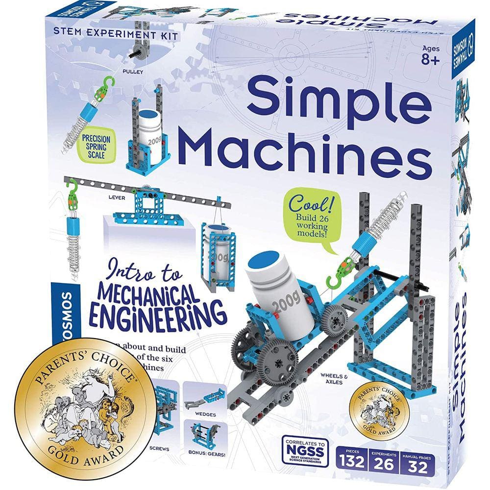 Thames & Kosmos Simple Machines Science Experiment & Model Building Kit, Introdução à Física Mecânica, Construir 26 Modelos para Investigar As