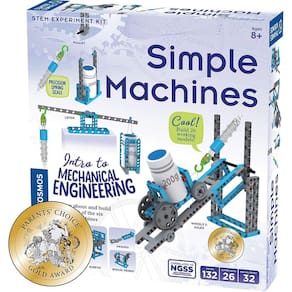 Thames &amp; Kosmos Simple Machines Science Experiment &amp; Model Building Kit, Introdução à Física Mecânica, Construir 26 Modelos para Investigar As